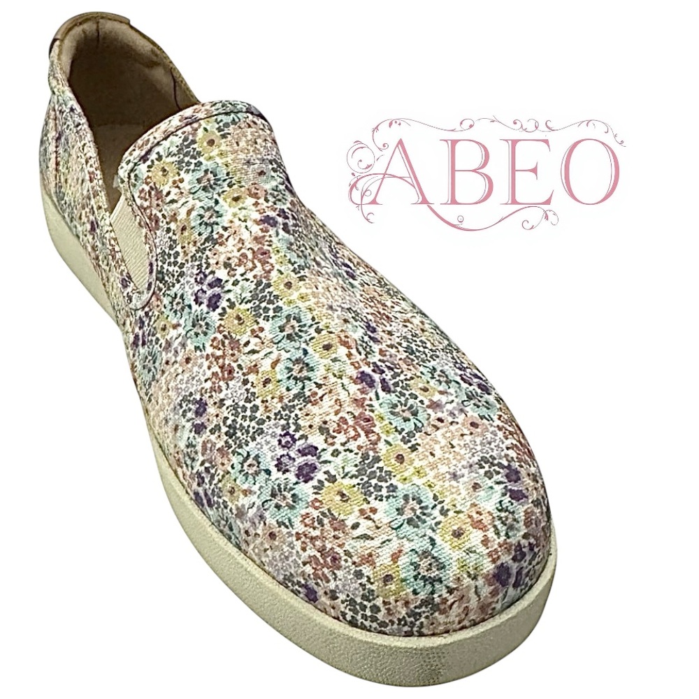 ABEO Ayla Encore Floral Slip-On Orthotic Shoes Women’s 9.5 Pre-Owned Pre-Owned